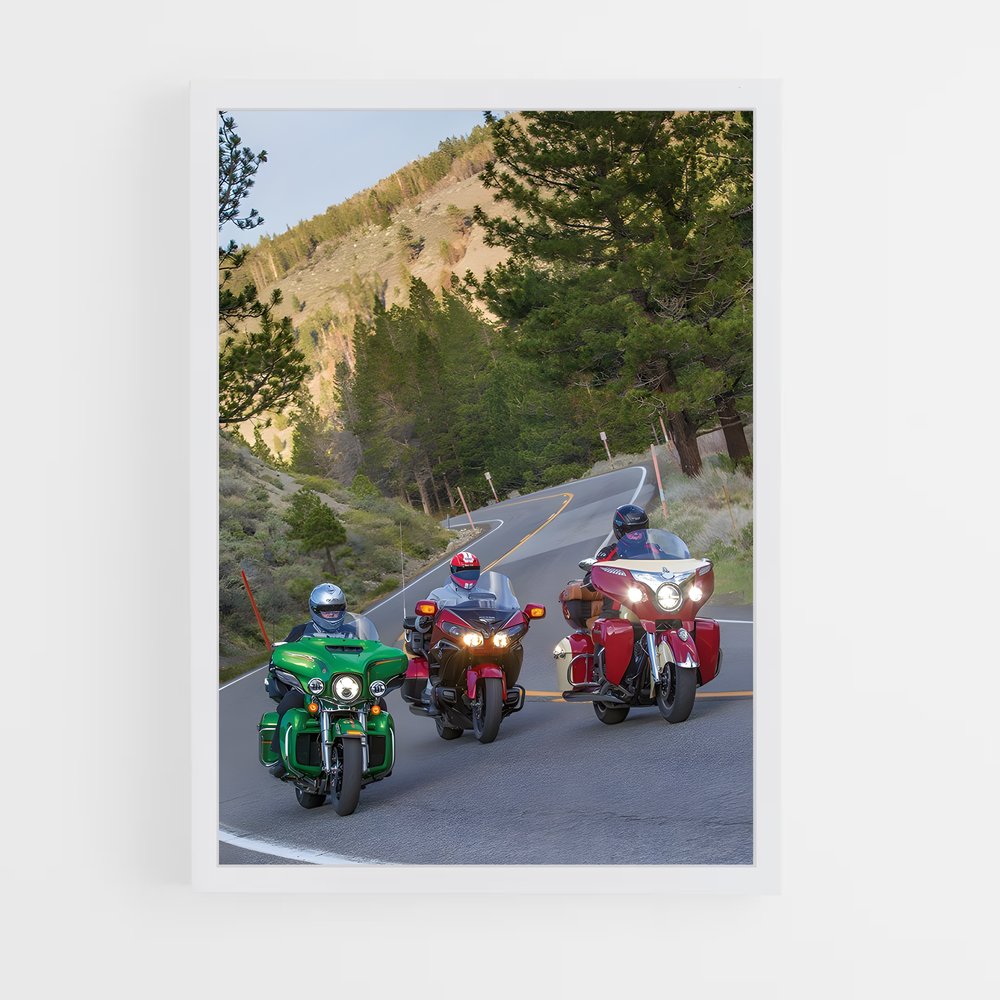 Poster Riders des Cimes – affiche Indian Motorcycle (vue 3)